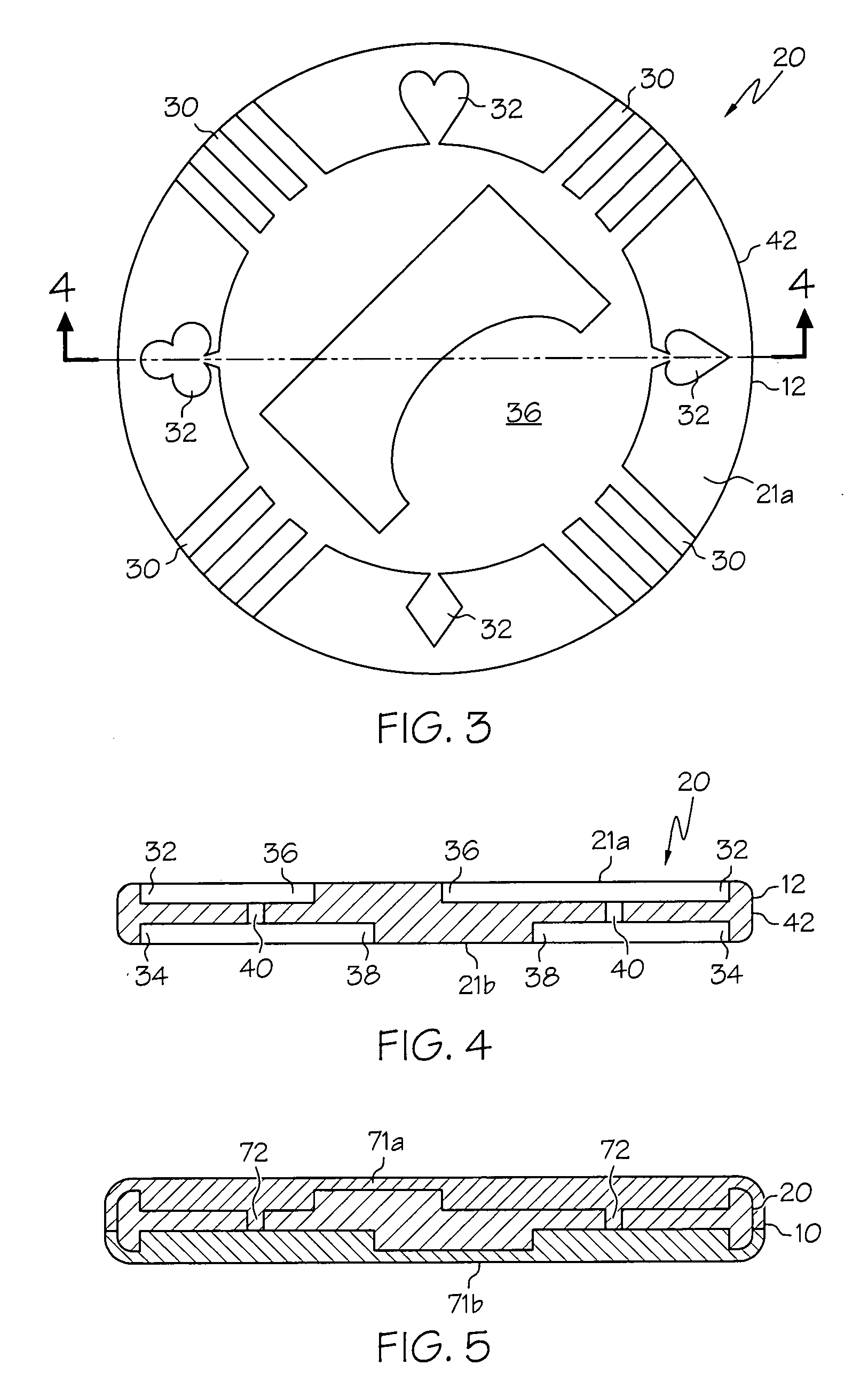 Composite gaming chip and method of manufacturing