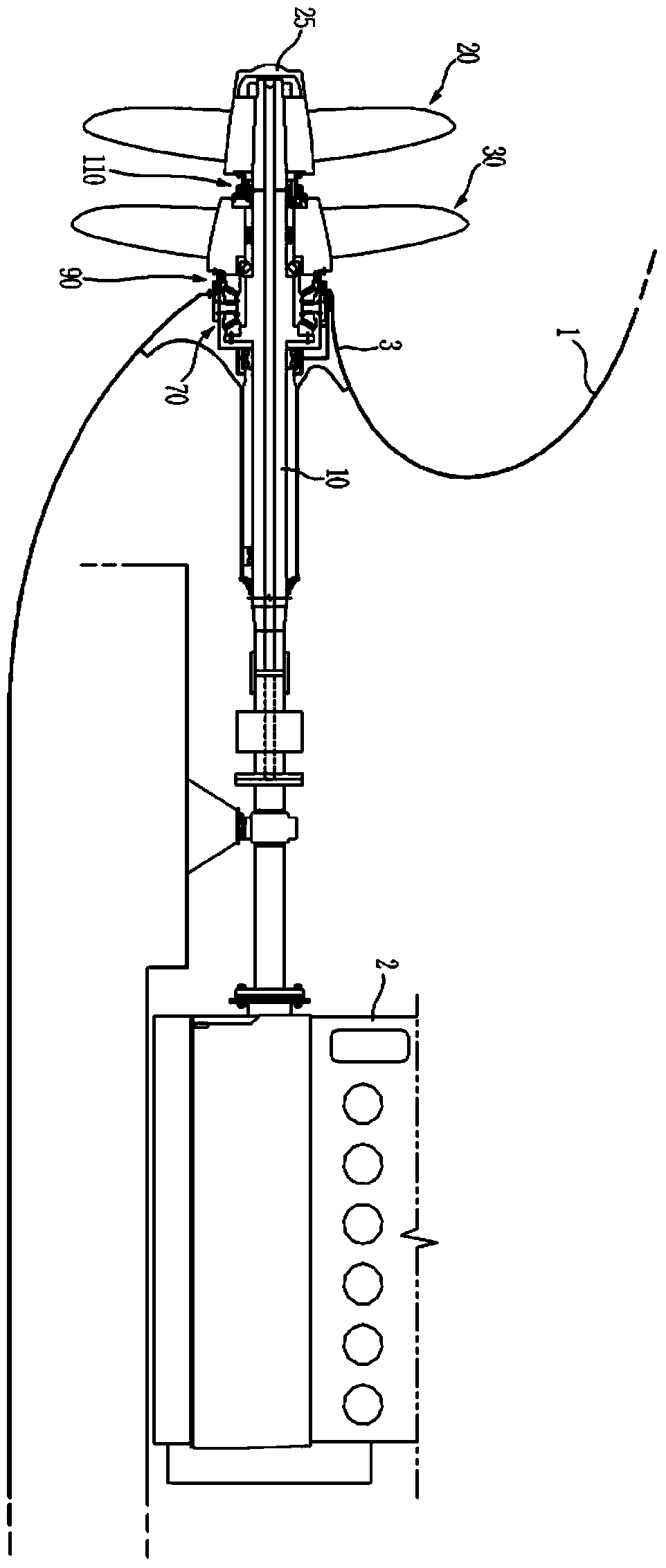 Ship propulsion device and ship having the same