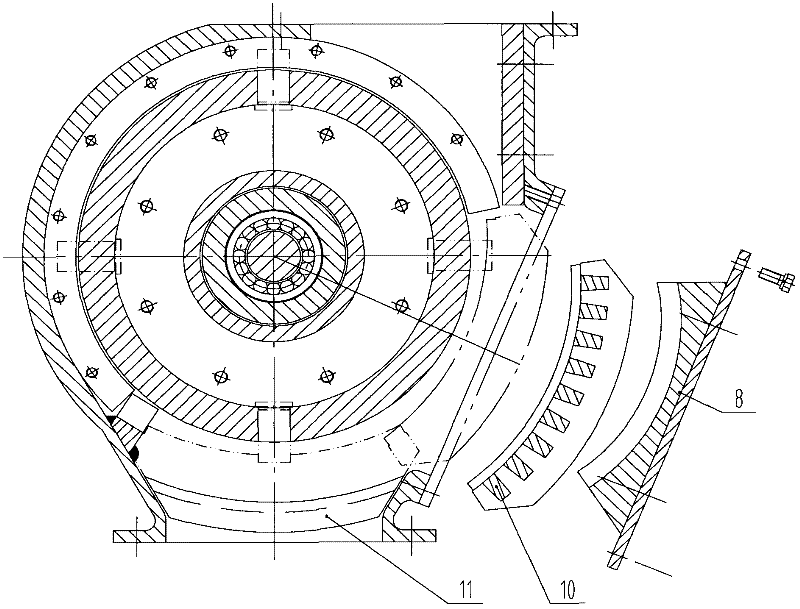 Wheel type slag crusher