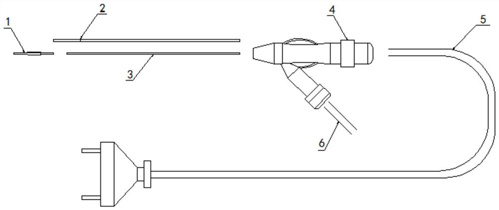 A radio frequency plasma knife electrode vaporization, thermal coagulation, cutting operation anti-inflammatory device