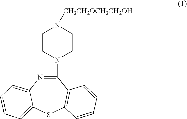 Pharmaceutical composition of quetiapine fumarate