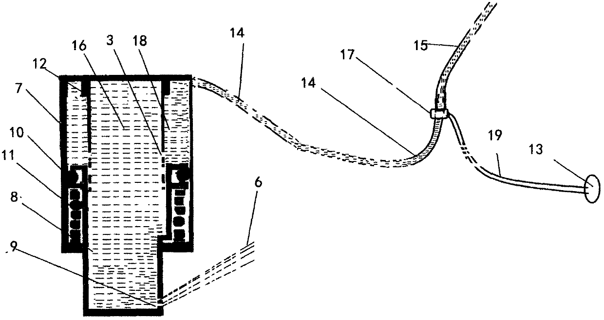 Miniature washing nozzle