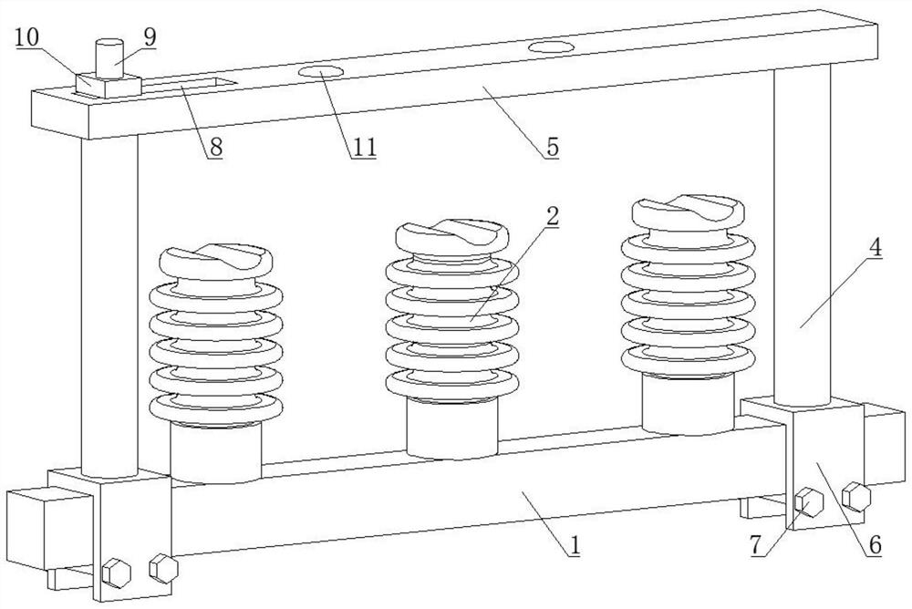 Insulator wire fixing and lifting device