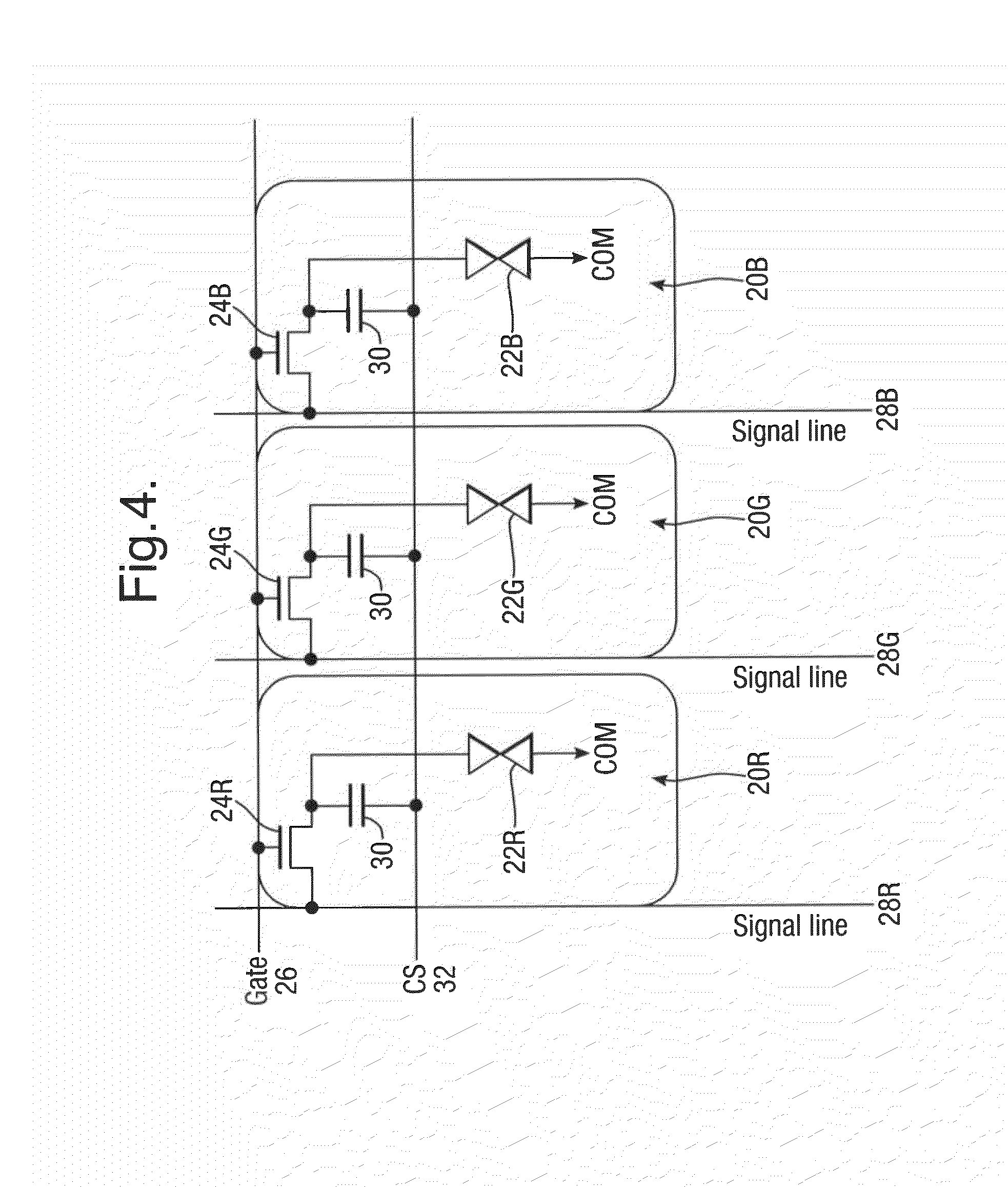 Driving circuit for a liquid crystal display
