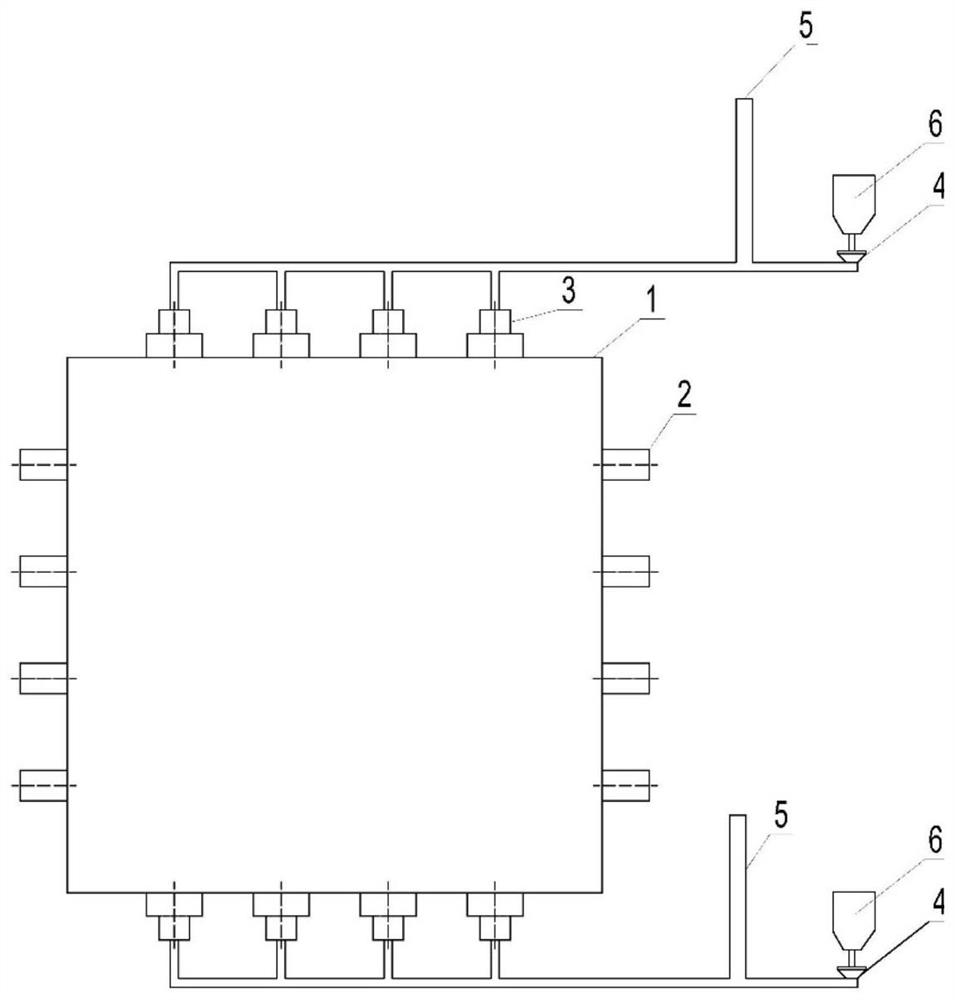 Combustion method with pre-combustion chamber burners on the walls on both sides of the boiler