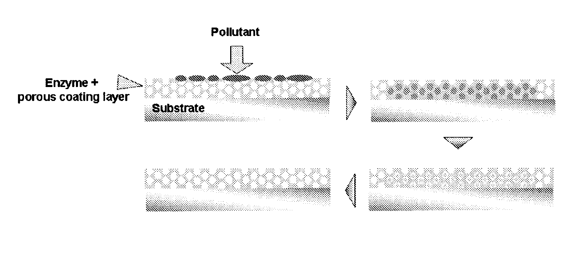 Porous structure for forming an Anti-fingerprint coating, method for forming an Anti-fingerprint  coating using the porous structure, substrate comprising the Anti-finger-print coating formed by the method, and products comprising the substrate