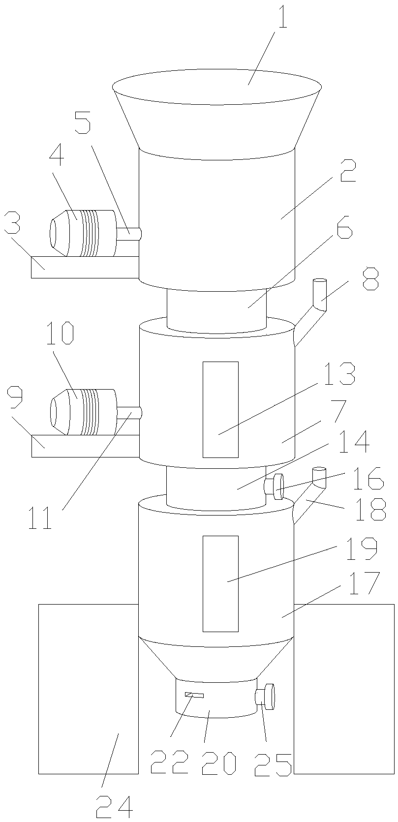 Automatic waste sagger positive electrode material recovery equipment for lithium battery positive electrode material sintering