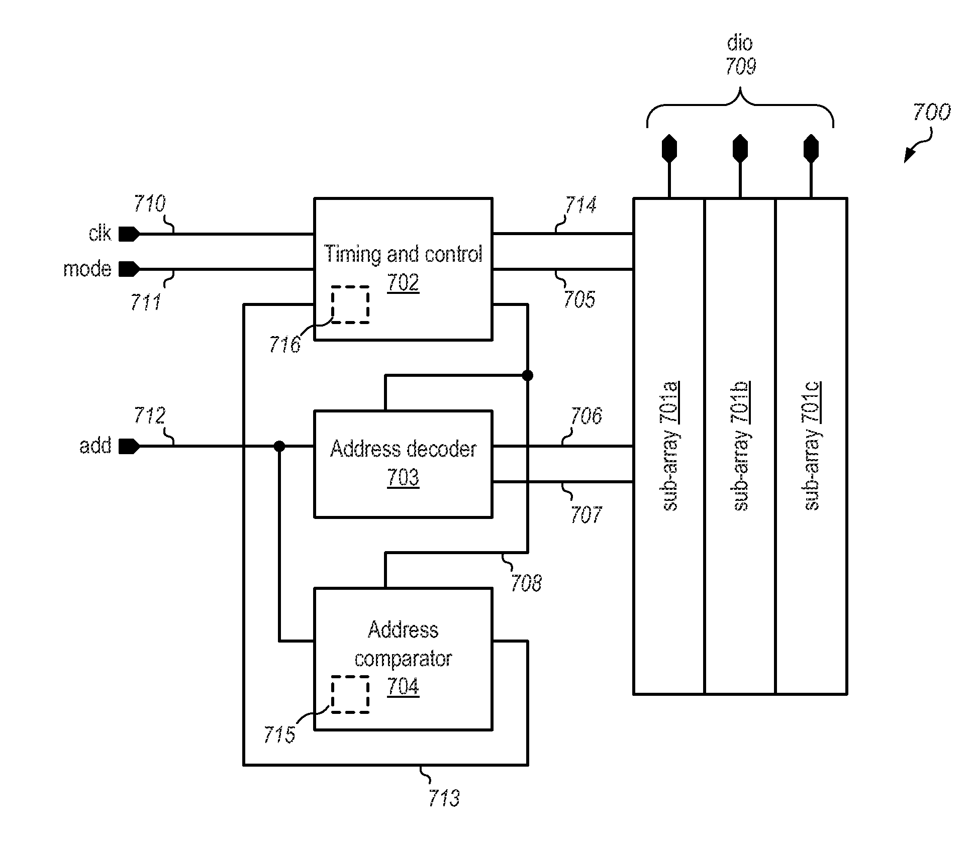 Memory with bit line current injection