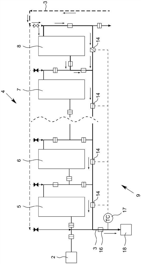 Method for operating a regenerative heat reservoir arrangement and heat reservoir arrangement
