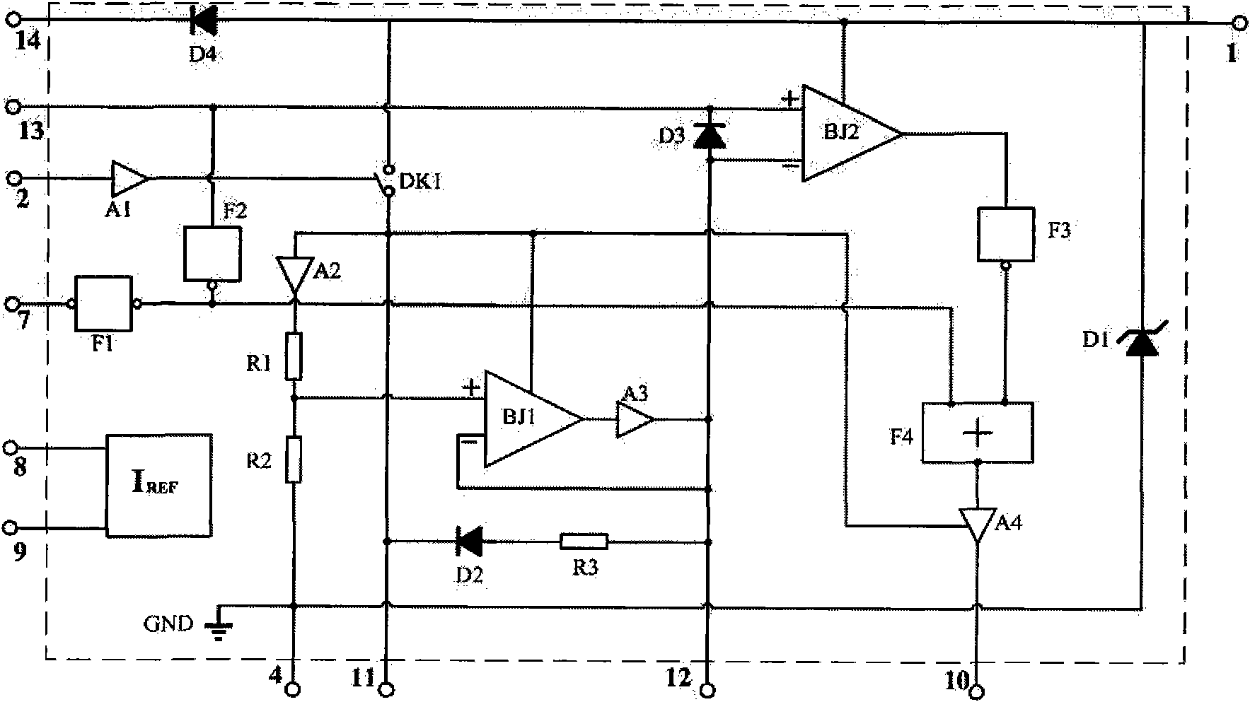 Integrated circuit of improved motorcycle igniter