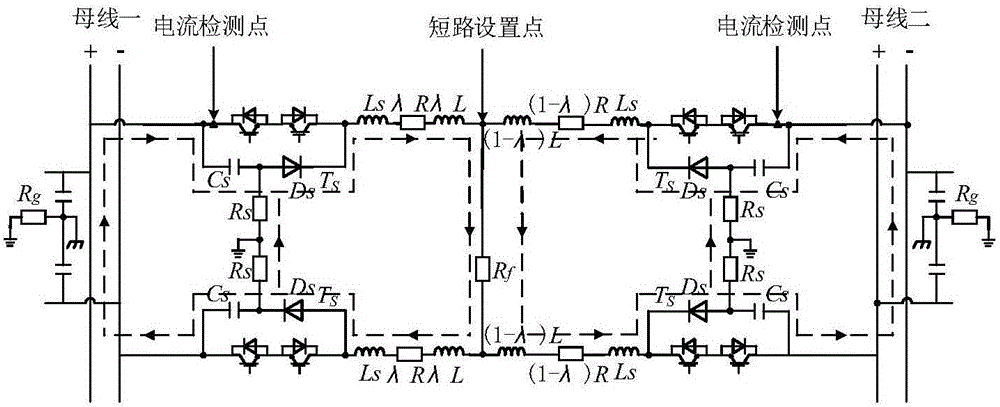 Solid-state circuit breaker RCD buffer circuit integrating fault locating function and fault point detection method