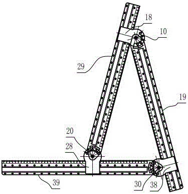 Slope track groove through hole corner aluminum-nickel alloy activity teaching triangle ruler