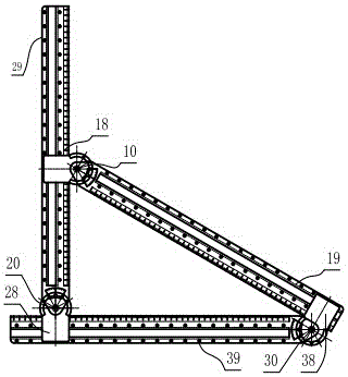 Slope track groove through hole corner aluminum-nickel alloy activity teaching triangle ruler