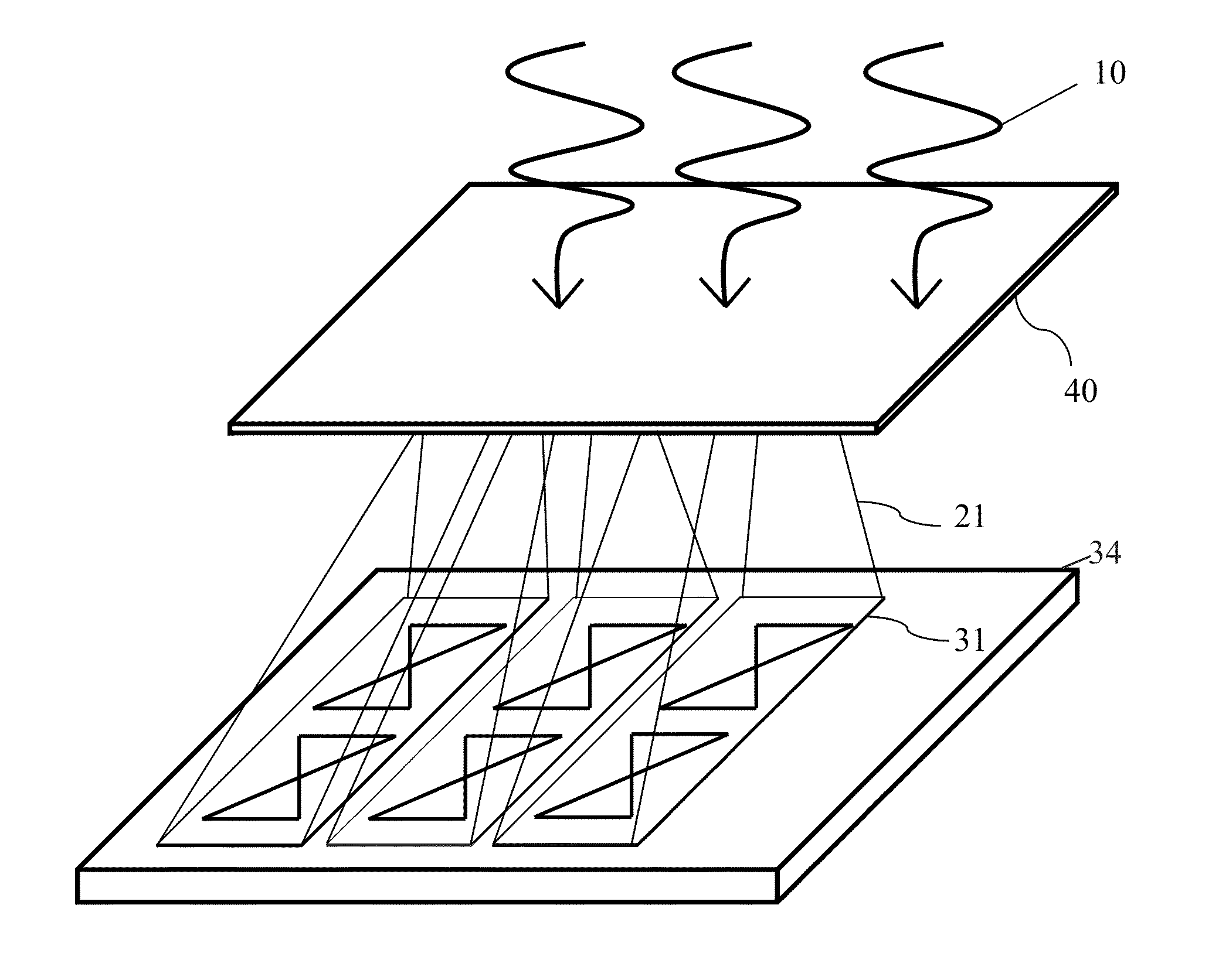 Spectrum splitting using optical rectennas