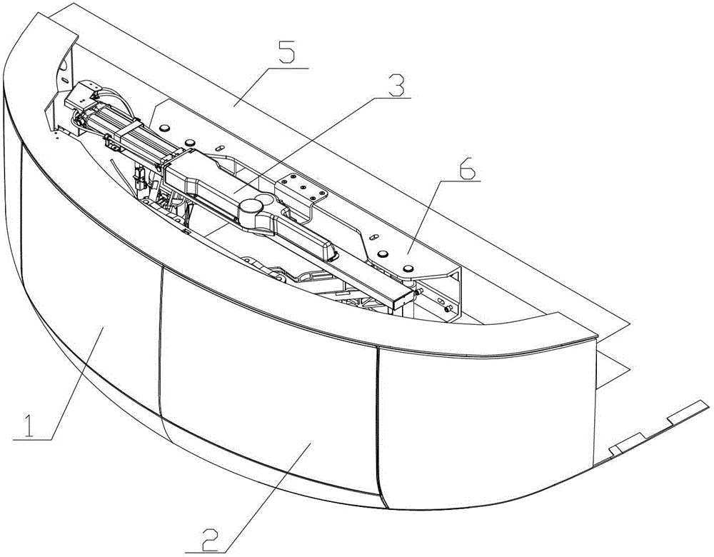 Rail vehicle head openable and closed front cover