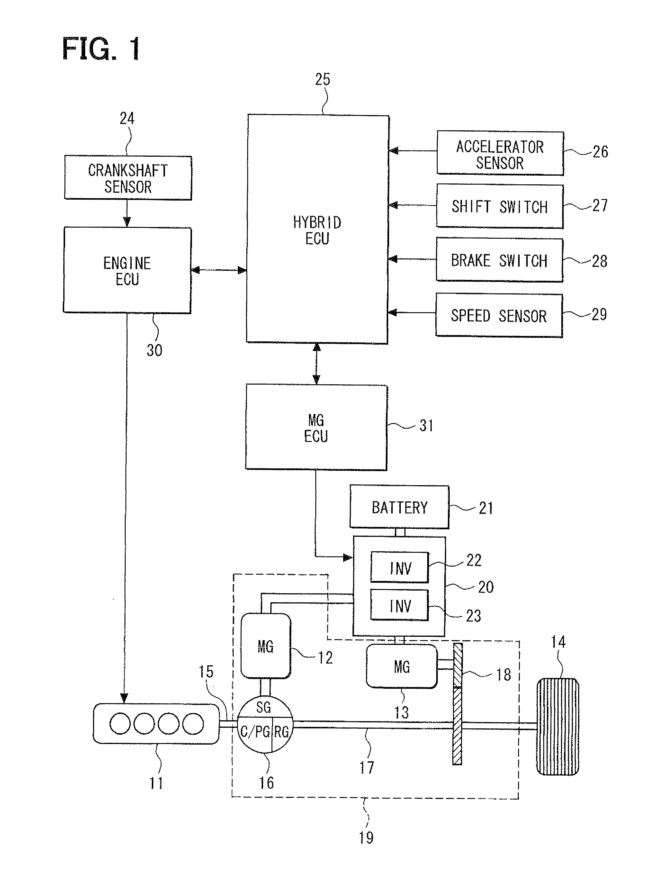 Control apparatus for vehicle drive system