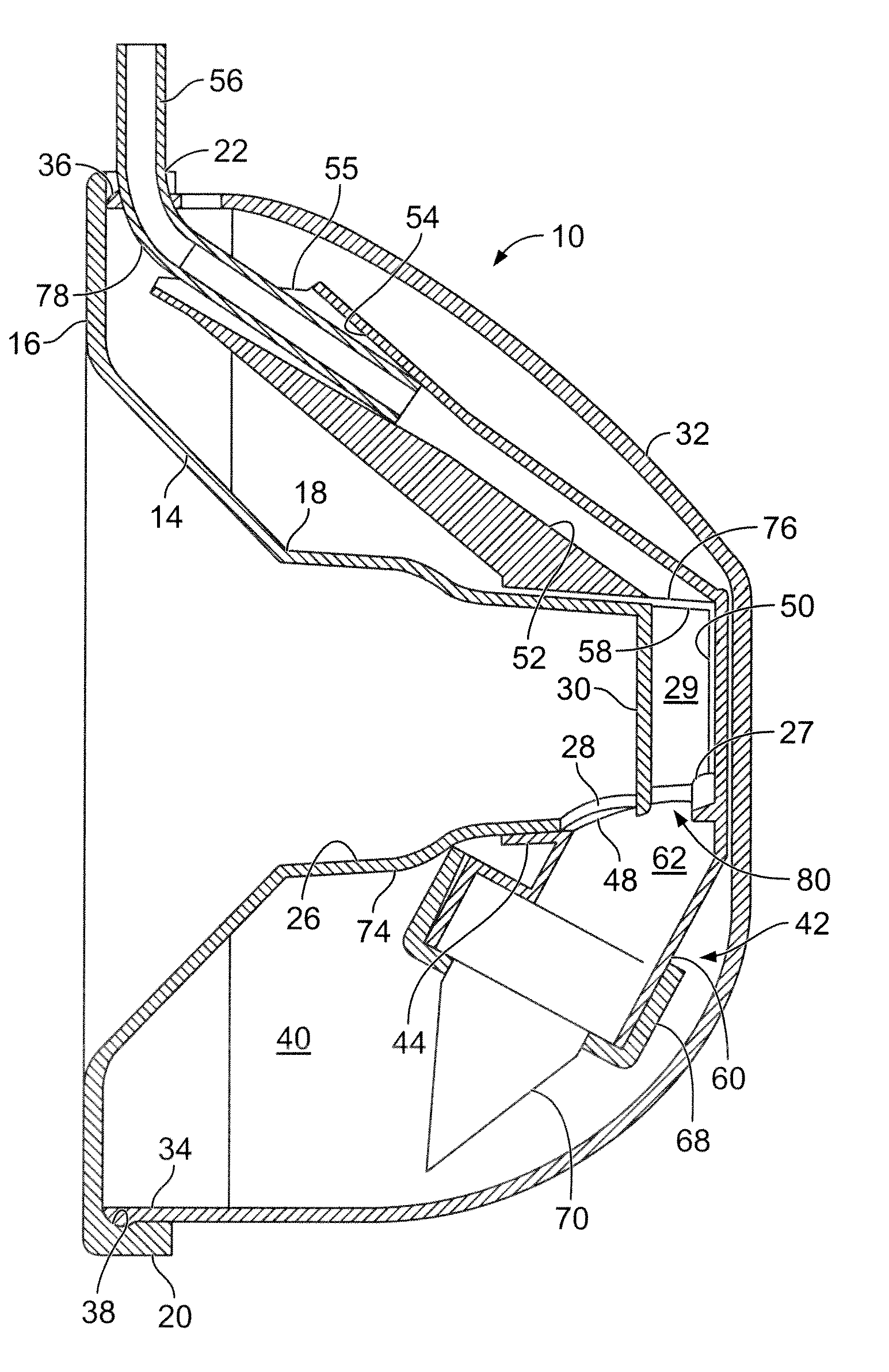 Submersible Valve for a Breast Milk Collection Device with Self Contained Reservoir