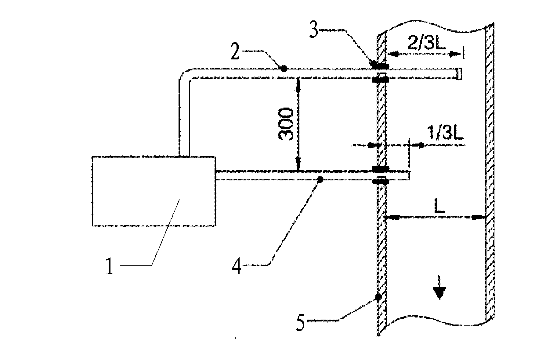 Air-returning-pipe sampling device used for fire-disaster detection and alarm