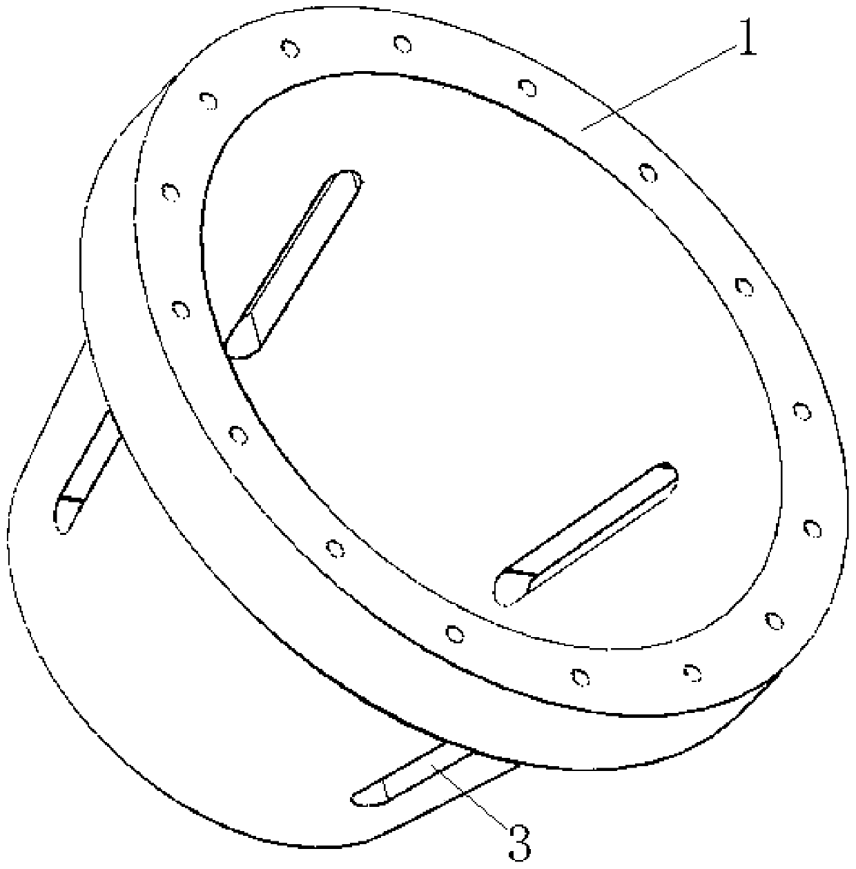 Numerical control stretch bending machine tool and clamping force monitoring method of round head fixture thereof