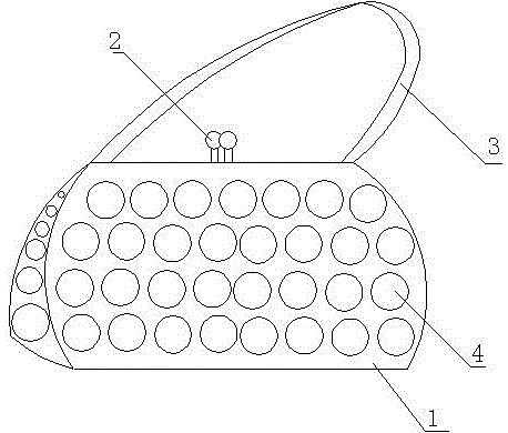 Anti-deformable pearl bag with wear-resistant pearls