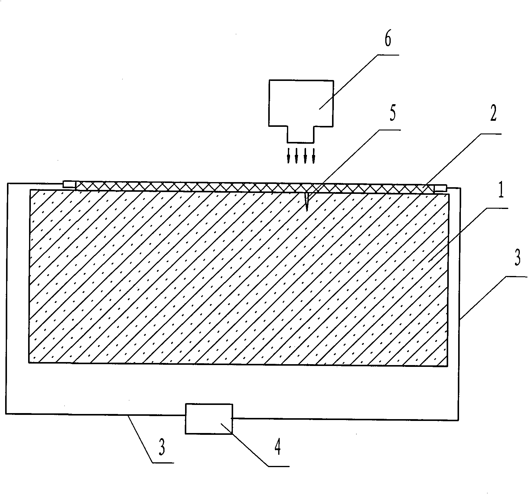 Method for monitoring and positioning concrete cracks by using elastic conducting film sensor and infrared thermal imaging technique