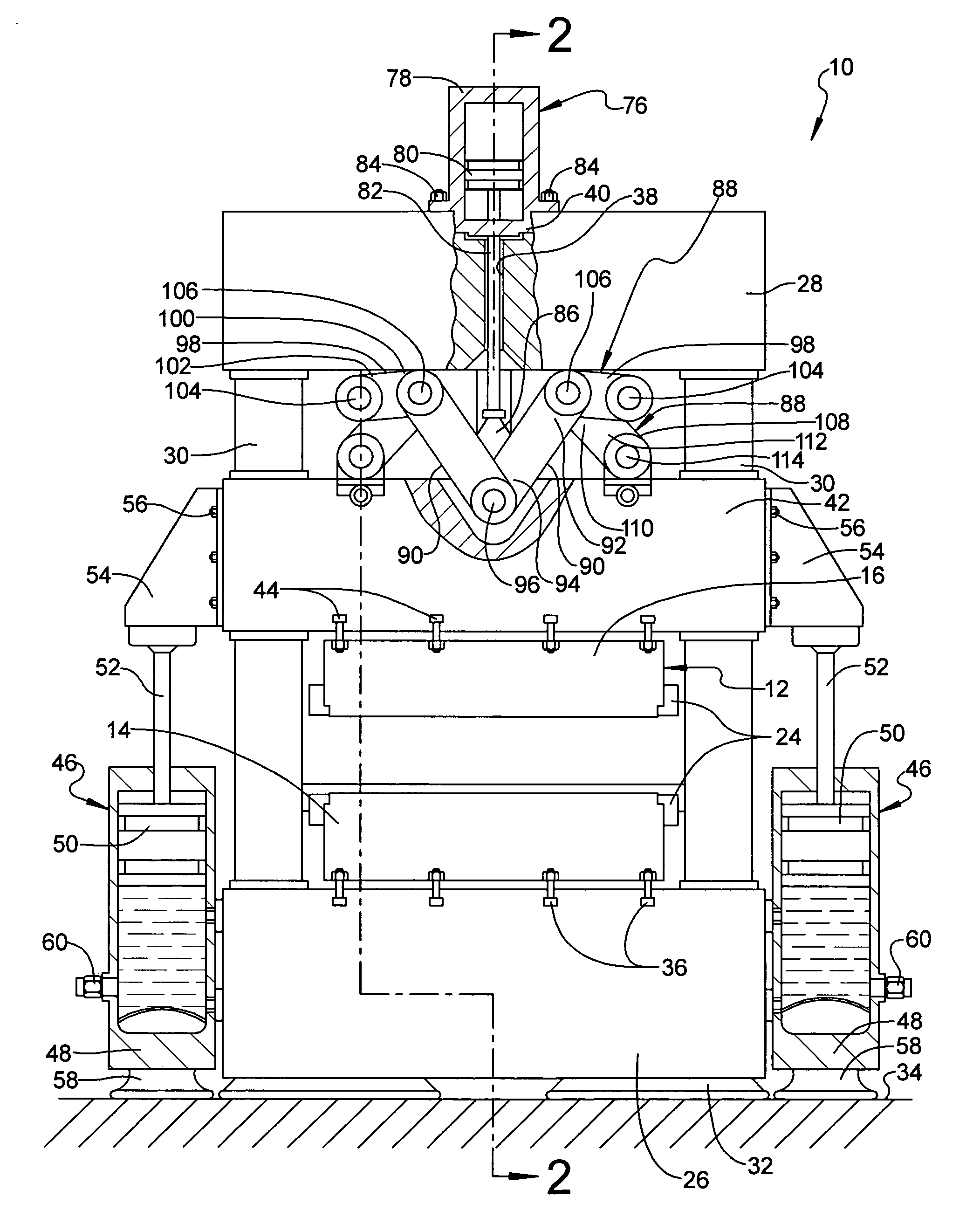 Clamp assembly for hydroforming die