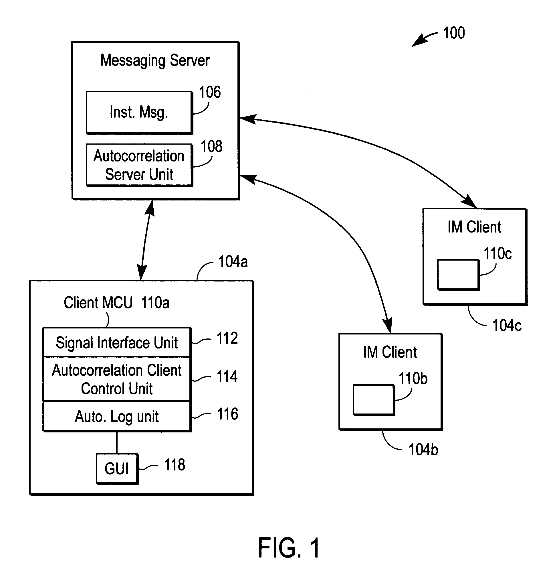 Method and apparatus for autocorrelation of instant messages