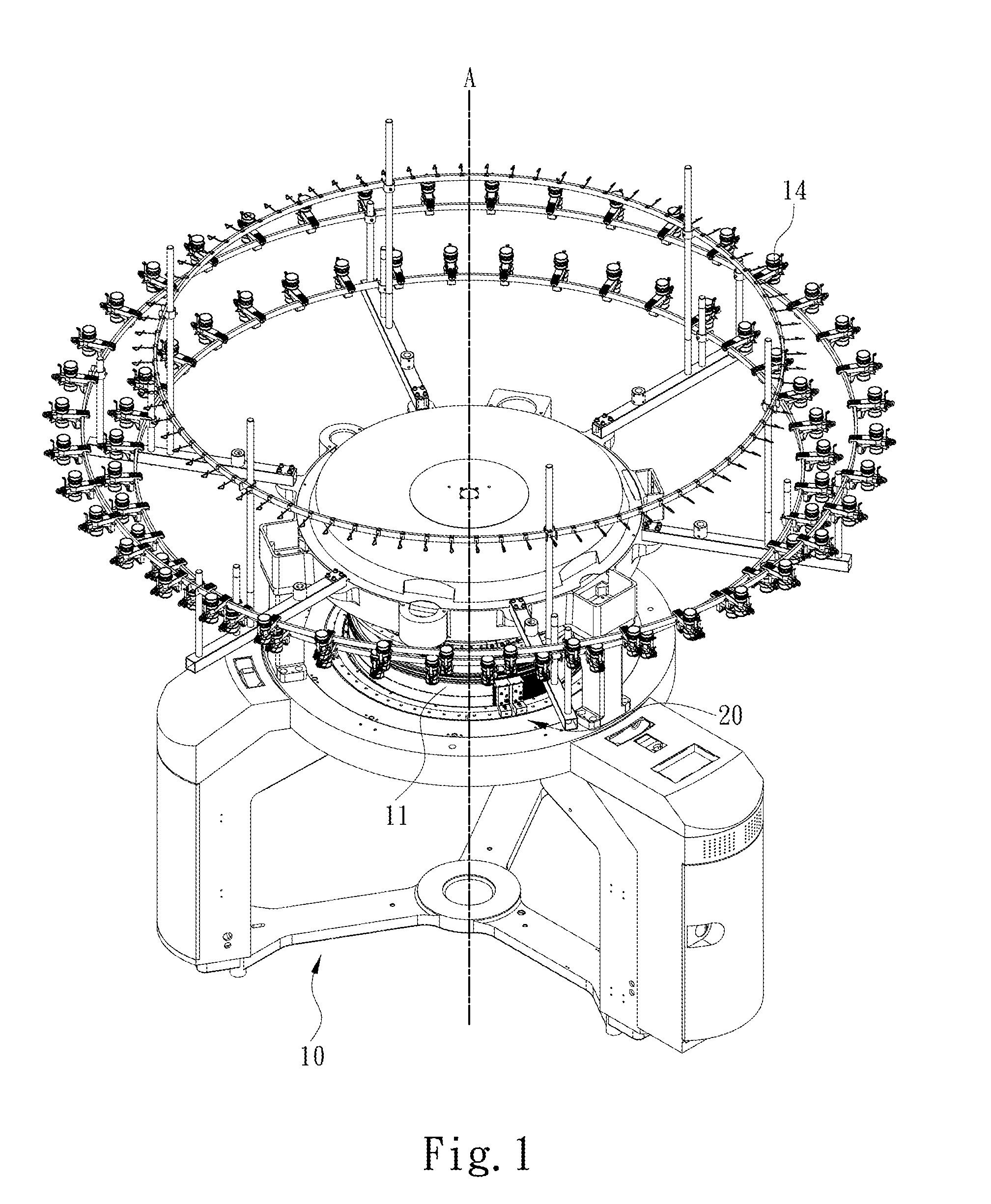Loop cutting apparatus for circular knitting machines