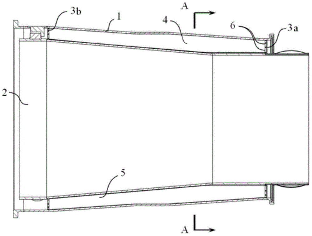 Channel type cooling structure of flame tube in combustion chamber of gas turbine