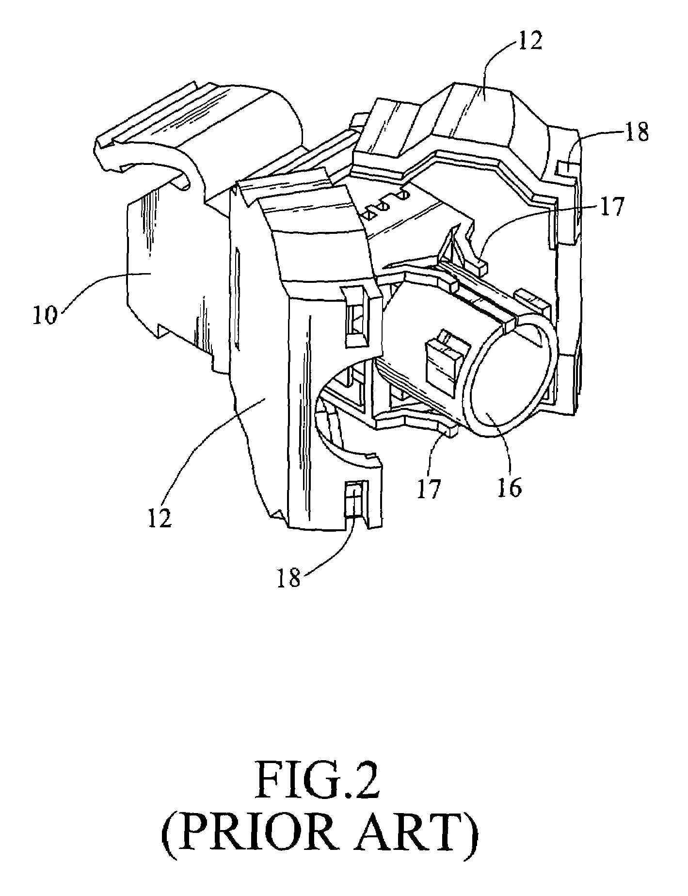 Socket with integrated insulation displacement connection terminals
