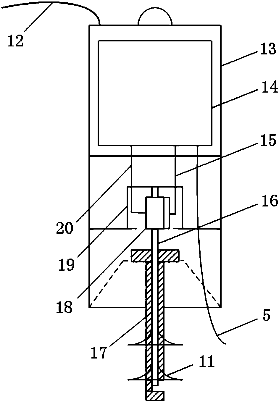High-potential current acquisition system with rain-proof function