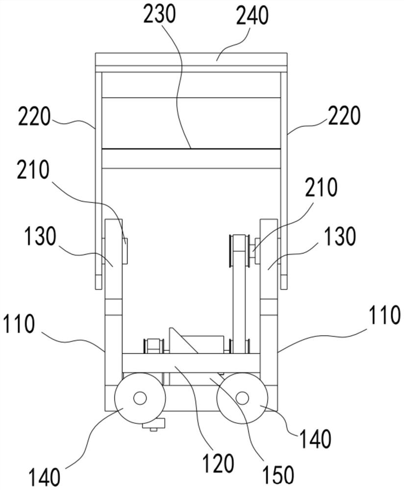 Turnover type sorting vehicle, turnover type sorting device, turnover type sorting system and turnover type sorting method
