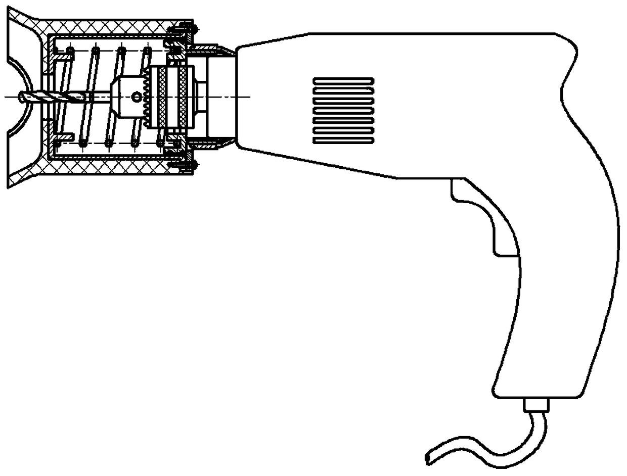 Electric drill guide safety device