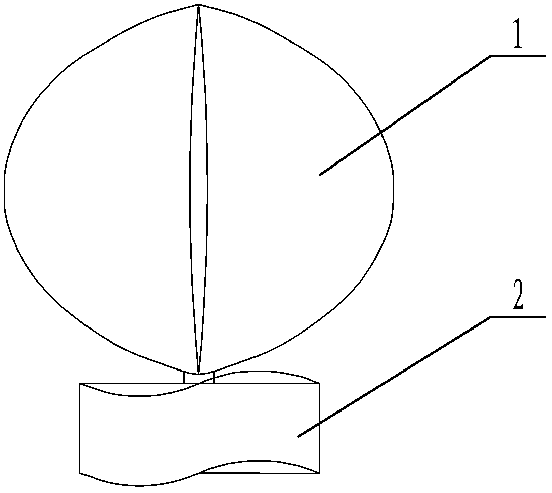 Lift-drag type vertical axis wind driven generator based on overrunning combined mechanism