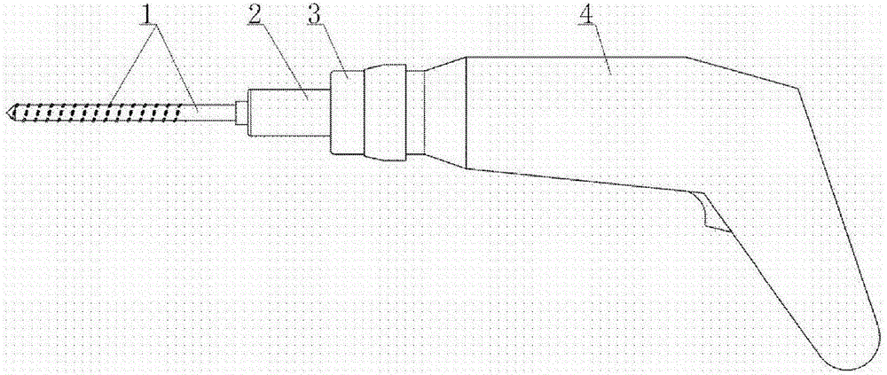 Electric drill with drill bit diameter being adjustable and using method thereof