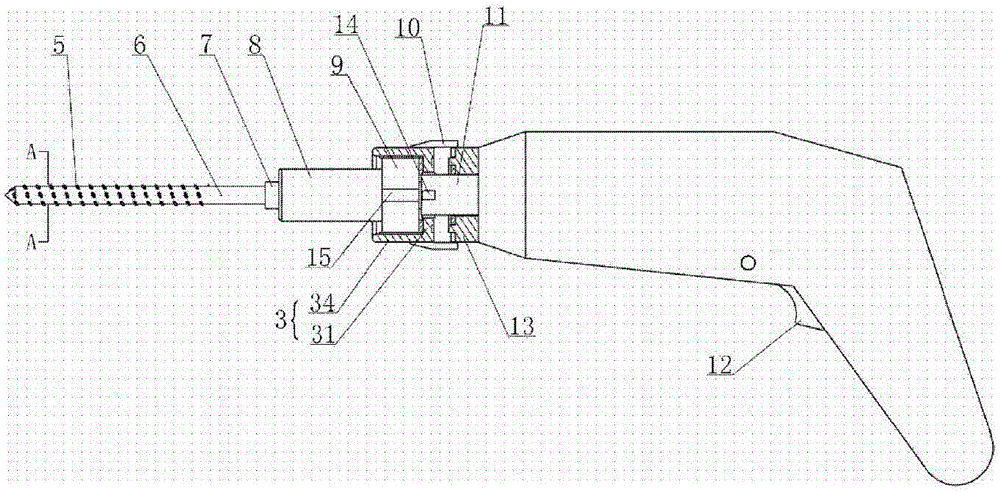 Electric drill with drill bit diameter being adjustable and using method thereof