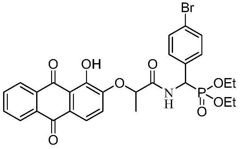 Alizarin aminophosphonate derivatives and their synthesis method and use