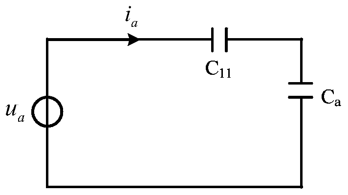 Method, device and system for testing capacitive current