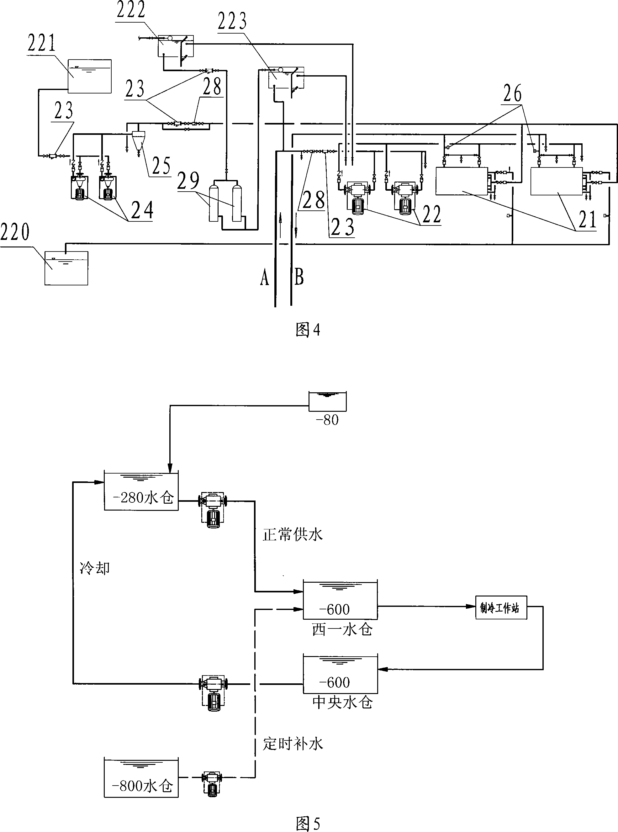 Mine heat conversion circulating production system