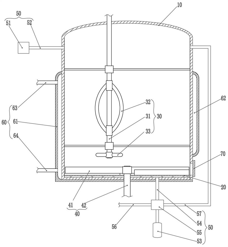 Device and method for extraction and separation of high-viscosity material