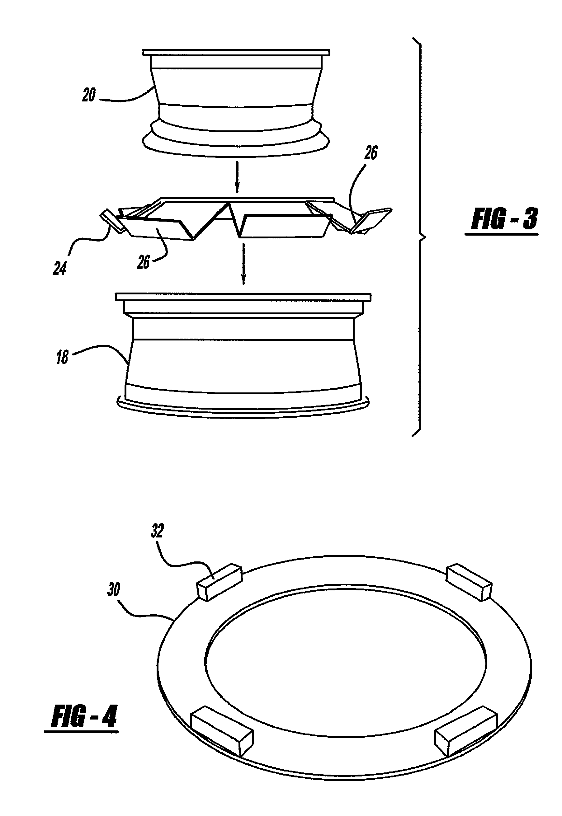 Nesting wheel packaging system