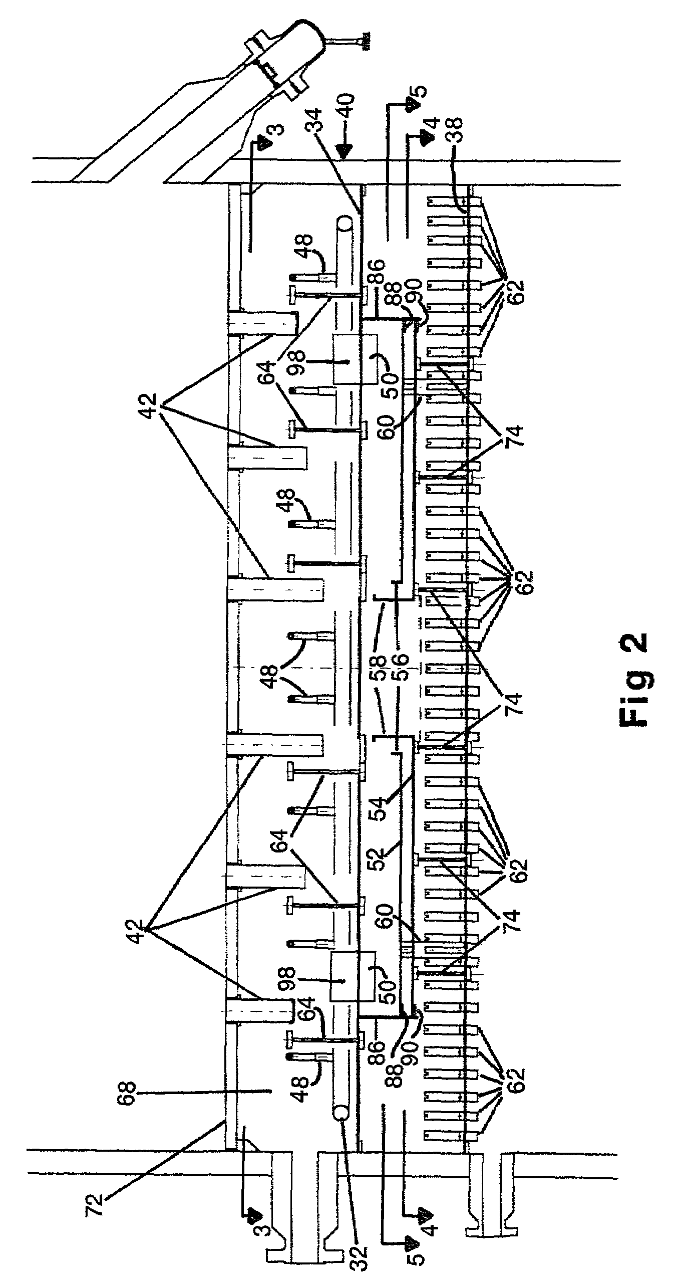 Quench box for a multi-bed, mixed-phase cocurrent downflow fixed-bed reactor