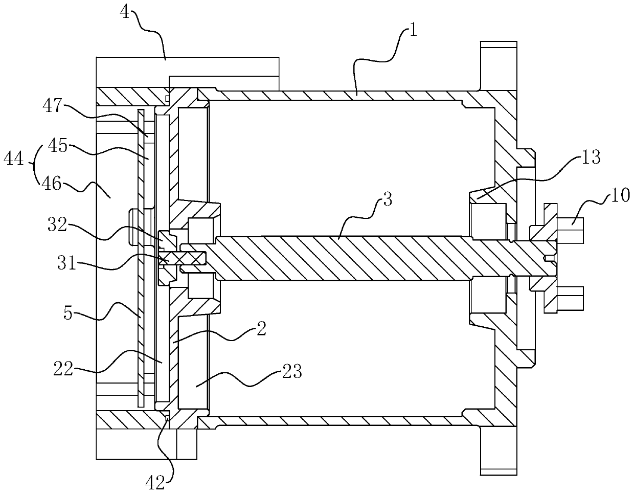 Integrated brushless motor used for automobile EPS