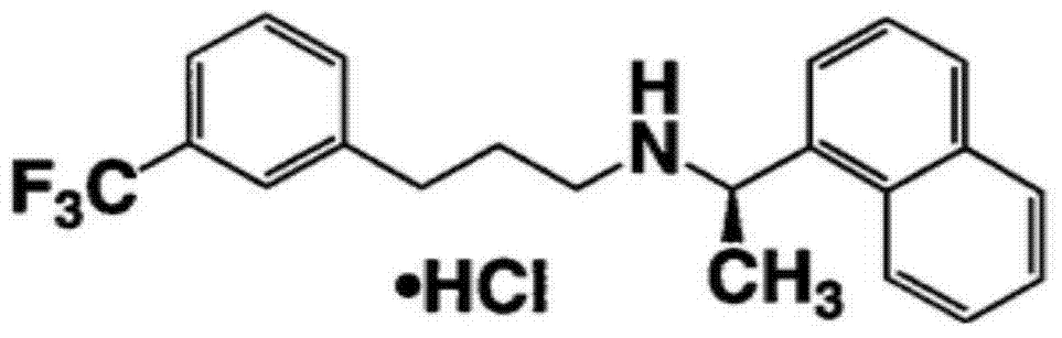 Cinacalcet hydrochloride film-coated tablet composition