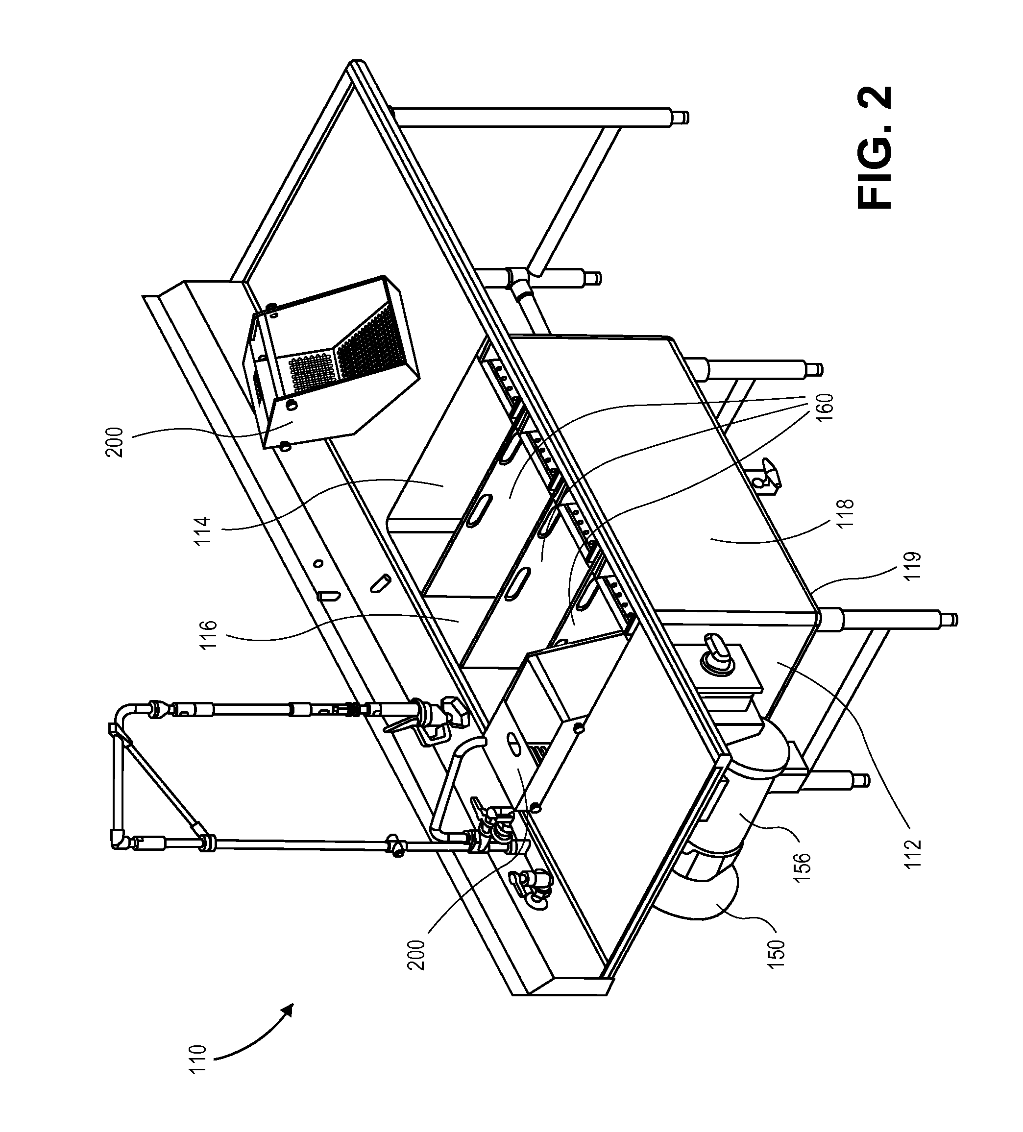Produce washer and method for continuous motion washing machine