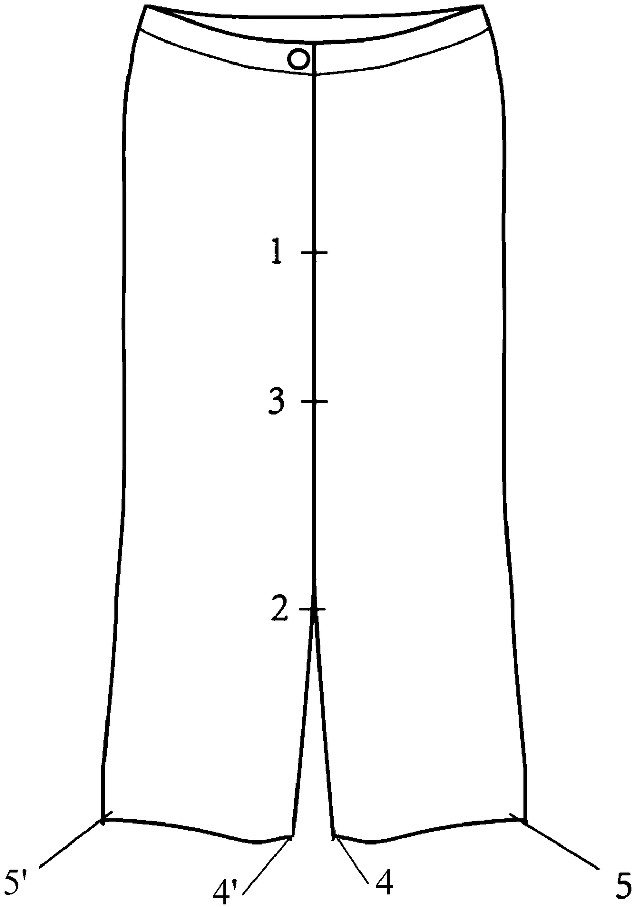 Method for producing short-sleeved upper outer garments by using waste trousers
