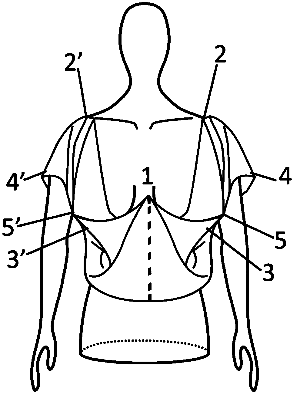 Method for producing short-sleeved upper outer garments by using waste trousers