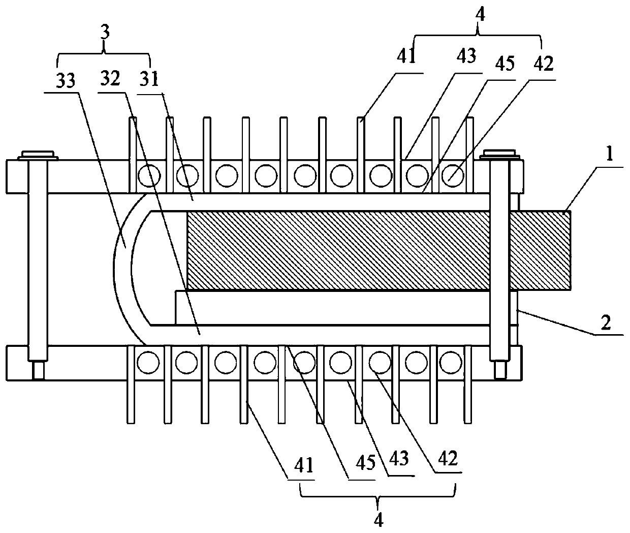 Optical module heat-dissipation structure