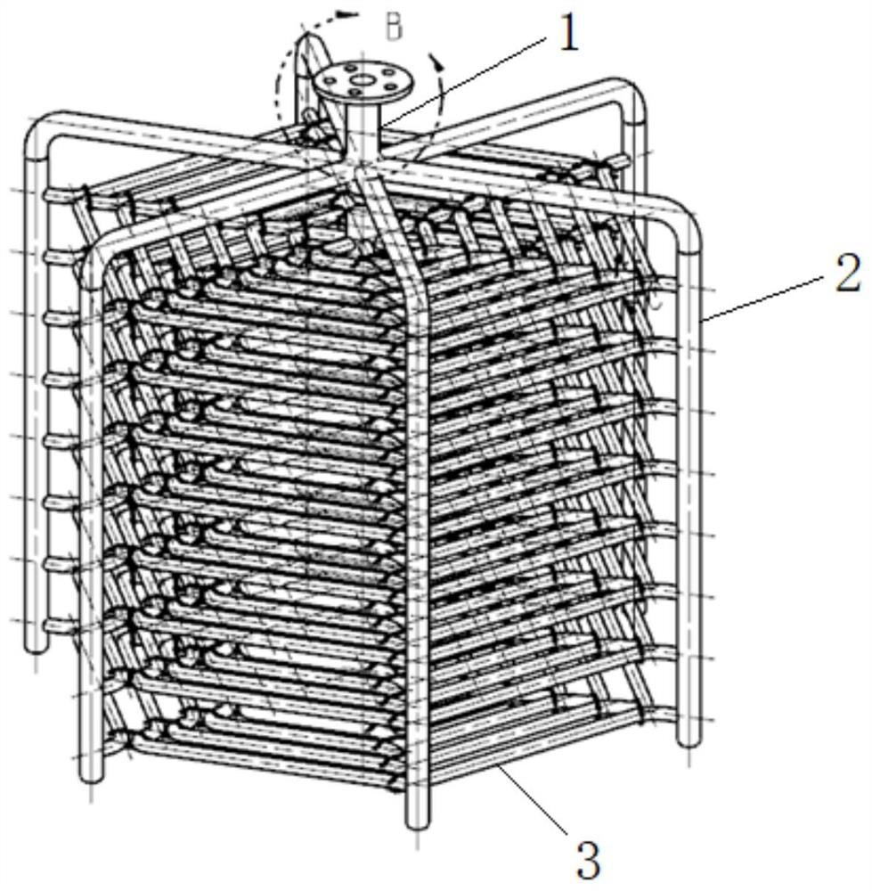 A bionic-based three-dimensional spider web laminated tube heat exchanger