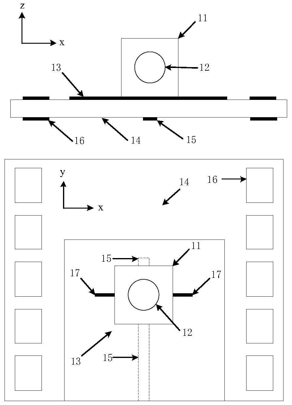 Wireless high-definition video monitoring system based on glass decorative antenna